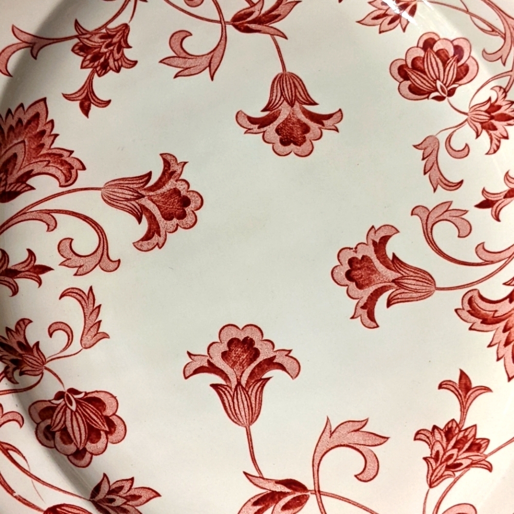 Royal Staffordshire J&G Meakin Windsong Red Serving Platter